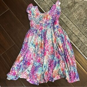 Little Sleepies Play Stardust Twirl Dress Girls Size 8 Viscose Bamboo